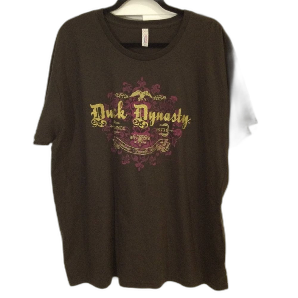 Alstyle T-Shirt Unisex Size XXL Color Brown Pink Duck Dynasty Graphic Tee